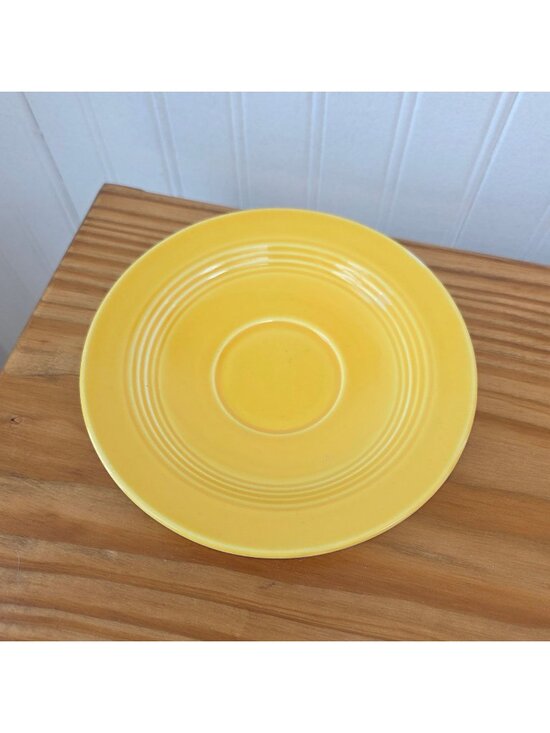 Fiestaware Other - Vintage Fiestaware Yellow Glazed Saucer Ceramic Fiesta Ware 6" Small Plate